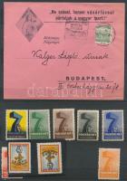 1928 Magyar hét 9 db levélzáró + lebél