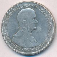 1930. 5P Ag "Horthy jobbra" T:2-,3 Adamo P8