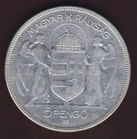 1930. 5P Ag "Horthy jobbra" T:3