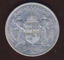 1930. 5P Ag "Horthy jobbra" T:3
