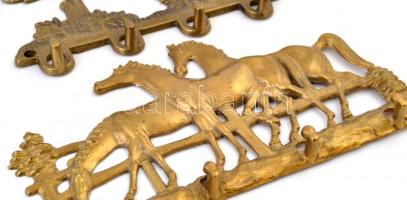 Réz fogasok, 2 db, 13x16 cm, 9x18 cm