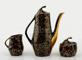 Tigris mintás retro kávés készlet 5 személyes. Jelzett, hibátlan