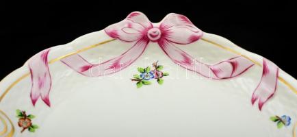 Herendi Eton mintás tálca, kézzel festett, jelzett, hibátlan, 40×26 cm