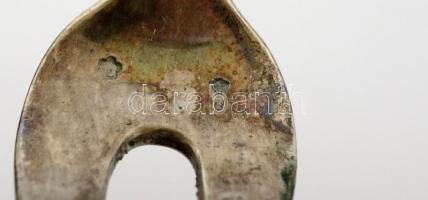 Ezüst(Ag) húsvilla, jelzett, h: 26 cm,  nettó: 103 g