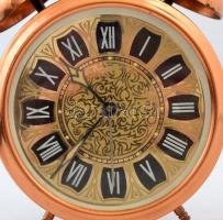 Jelzés nélküli nagy mechanikus vekker. Működő állapotban 18 cm