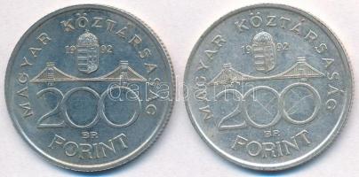 1992. 200Ft Ag "MNB" (2x) T:2
Adamo F13