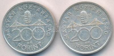 1992. 200Ft Ag "MNB" (2x) T:2
Adamo F13