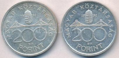 1992. 200Ft Ag "MNB" (2x) T:2 szennyeződés
Adamo F13