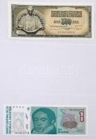 45db külföldi és néhány magyar bankjegy albumban, közte Bangladesh, Egyiptom, Szaúd-Arábia, Üzbegisz...