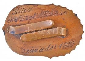 1922. "Vitézi Jelvény" zománcozott Br jelvény, hátlapon ferde kitűzőpántokkal, "JEROU...