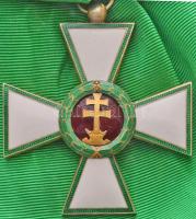 1939. "Magyar Érdemrend Nagykeresztje" aranyozott, zománcozott Ag kitüntetés nem eredeti v...