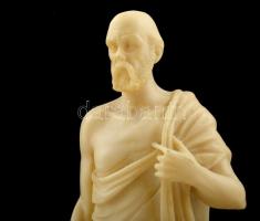 Szókratész, jelzett műgyanta, m: 29 cm