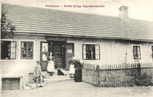 Fehérhalom, Lissza, Lysá pod Makytou; Bartek György vegyeskereskedése és saját kiadása / shop