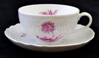 Hutschenreuther jelzett német porcelán teáskészlet. Hat személyes, komplett. hibátlan / Tea set for ...