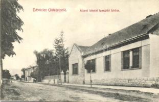 Gálszécs, Secovce; Állami iskolai igazgató lakása, Birnbaum Lázár kiadása / school director's house