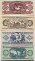 1969. 10Ft + 1975. 20Ft + 1986. 50Ft + 1989. 100Ft mindegyik bankjegyen "MASZOLAJ R.T. Mélyfúró...
