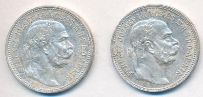 1915-1916KB 1K Ag "Ferenc József" (2x) T:2,2- fo. Adamo K5.1