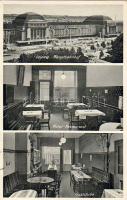 Leipzig mit Bahnhof, Restaurant Foto AK