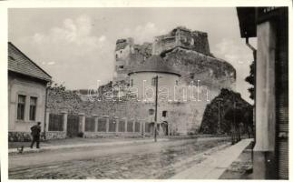 Léva, Levice; várrom / castle ruins, 1938 Léva visszatért So. Stpl