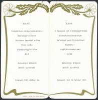 1982 Hotel Duna Intercontinental étlap