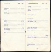 cca 1960-1970 Mese Espressó retró étlap