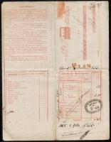 1853 Kaiser-Ferdinands-Nordbahn fuvarlevél