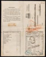 1853 Kaiser-Ferdinands-Nordbahn fuvarlevél