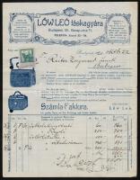 1920 Löw Leó díszes fejléces számla