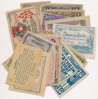 Ausztria 1920. 10-50h (20xklf) utalvány és szükségpénz, többek között Salzburg, St. Pölten, Wimsbach...