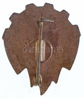 Románia ~1955-1965. "Sint gata intotdeauna (Ők mindig készek)" aranyozott, zománcozott útt...