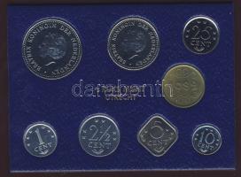 Holland Antillák 1982. Forgalmi sor szettben 7klf + zseton 1c-2 1/2G T:1 Csak 10.000 db!