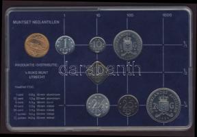 Holland Antillák 1984. Forgalmi sor szettben 7klf + zseton 1c-2 1/2G T:1