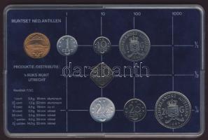 Holland Antillák 1984. Forgalmi sor szettben 7klf + zseton 1c-2 1/2G T:1
