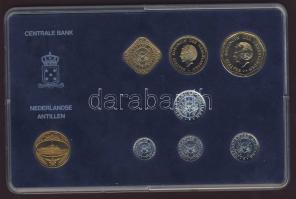 Holland Antillák 1990. Forgalmi sor szettben 7klf + zseton 1c-2 1/2G T:1 Csak 10.000db!