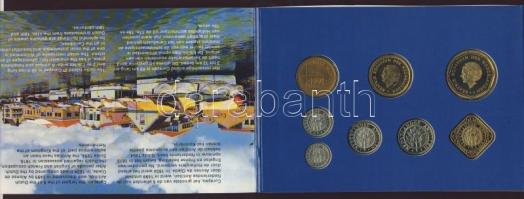 Holland Antillák 1991. Forgalmi sor szettben 7klf + zseton 1c-2 1/2G T:1