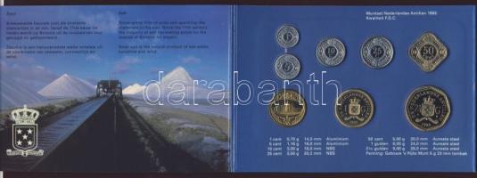 Holland Antillák 1992. Forgalmi sor szettben 7klf + zseton 1c-2 1/2G T:1