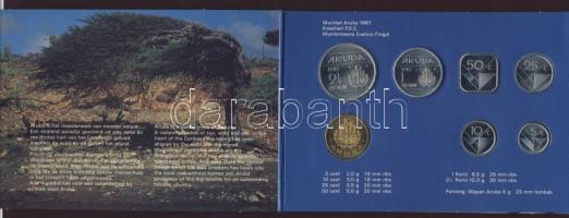 Aruba 1987. Forgalmi sor szettben 5klf + zseton 5c-2 1/2G T:1