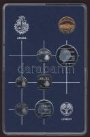 Aruba 1986. Forgalmi sor szettben 5klf + zseton 5c-2 1/2G T:1