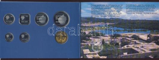 Aruba 1988. Forgalmi sor szettben 5klf + zseton 5c-2 1/2G T:1