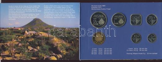 Aruba 1989. Forgalmi sor szettben 5klf + zseton 5c-2 1/2G T:1
