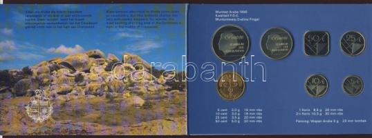Aruba 1990. Forgalmi sor szettben 5klf + zseton 5c-2 1/2G T:1