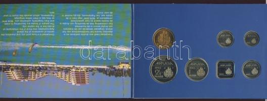 Aruba 1990. Forgalmi sor szettben 5klf + zseton 5c-2 1/2G T:1