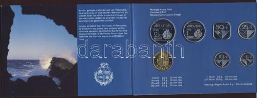 Aruba 1992. Forgalmi sor szettben 5klf + zseton 5c-2 1/2G T:1 Csak 10.500 db!