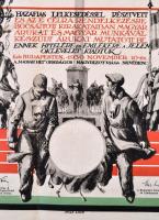 1930 A Magyar Hét emlékére kiadott oklevél, hajtott, szakadással