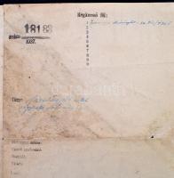 1930 A Magyar Hét emlékére kiadott oklevél, hajtott, szakadással