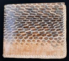 Afrikai hüllő bőr női válltáska, 25x25x6 cm