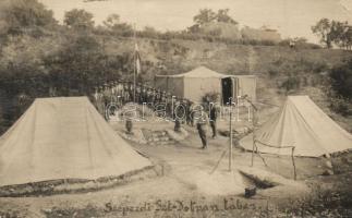 1922 Balatonszepezd, Szepezd; Szent István cserkésztábor csoportképe / Hungarian scout group, photo (EK)
