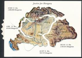 Hungaria 896-1918 - mechanikus modern térképes irredenta lap / Map of Hungary, Irredenta mechanical modern postcard