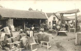 Cacak, Francesco Berbeljas mechanical tombstone cutter manufacturers shop, photo