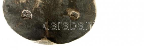 Antik ezüst (Ag.) merőkanál, jelzett, mesterjeggyel, h:32   cm, nettó: 203 g